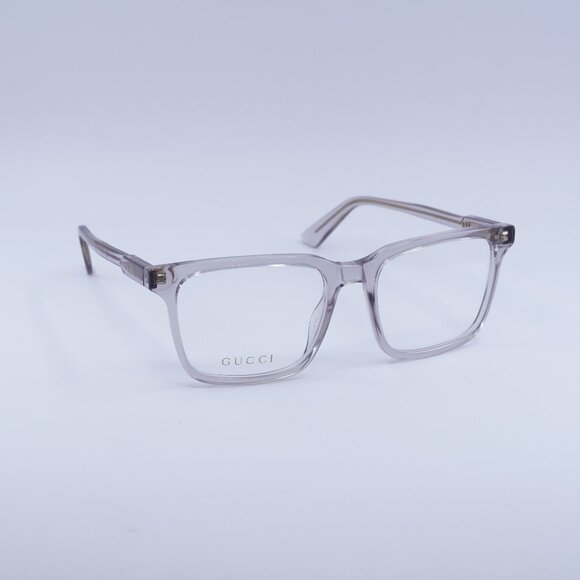 🕶️ New Gucci GG1120O 007 Eyeglasses - Grey Frame 55mm